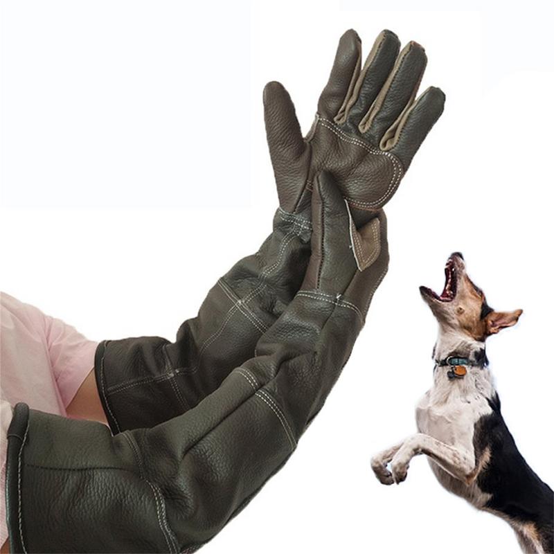 Gardening Tools Gloves - Huisdierenhandschoenen Koeienhuid Leer Anti-Grijpen Anti-Bijt Beschermende