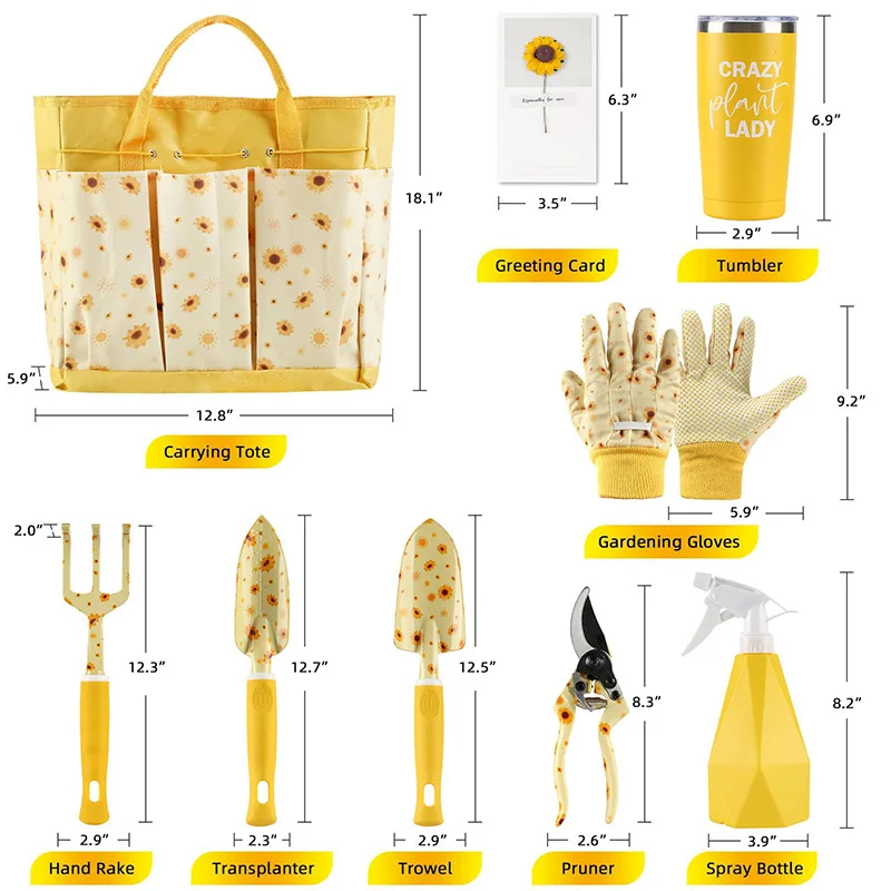 Gardening Tools Gloves - Duurzame tuingereedschapset Dames Schattig tuinieren cadeau