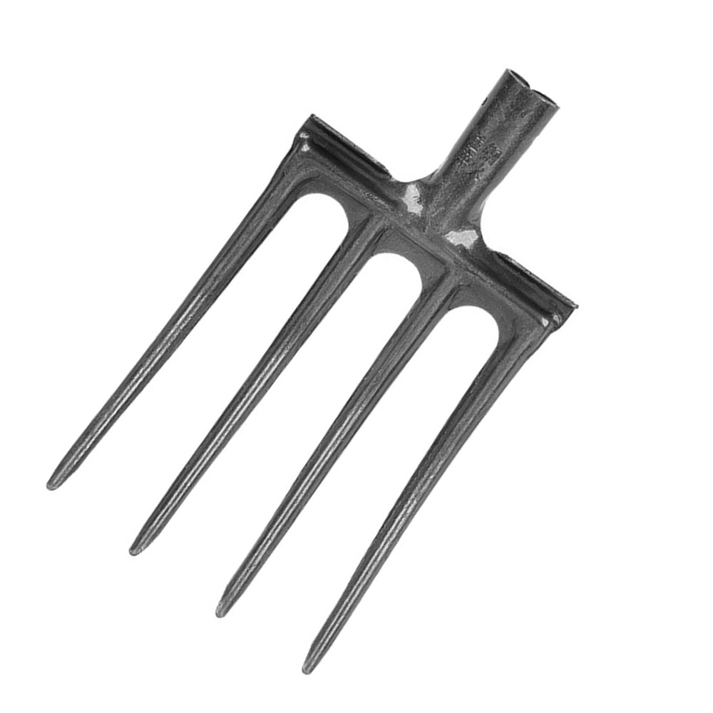 Spade Digging Fork - Robuuste hark van hoogwaardig koolstofstaal, 4-tands,