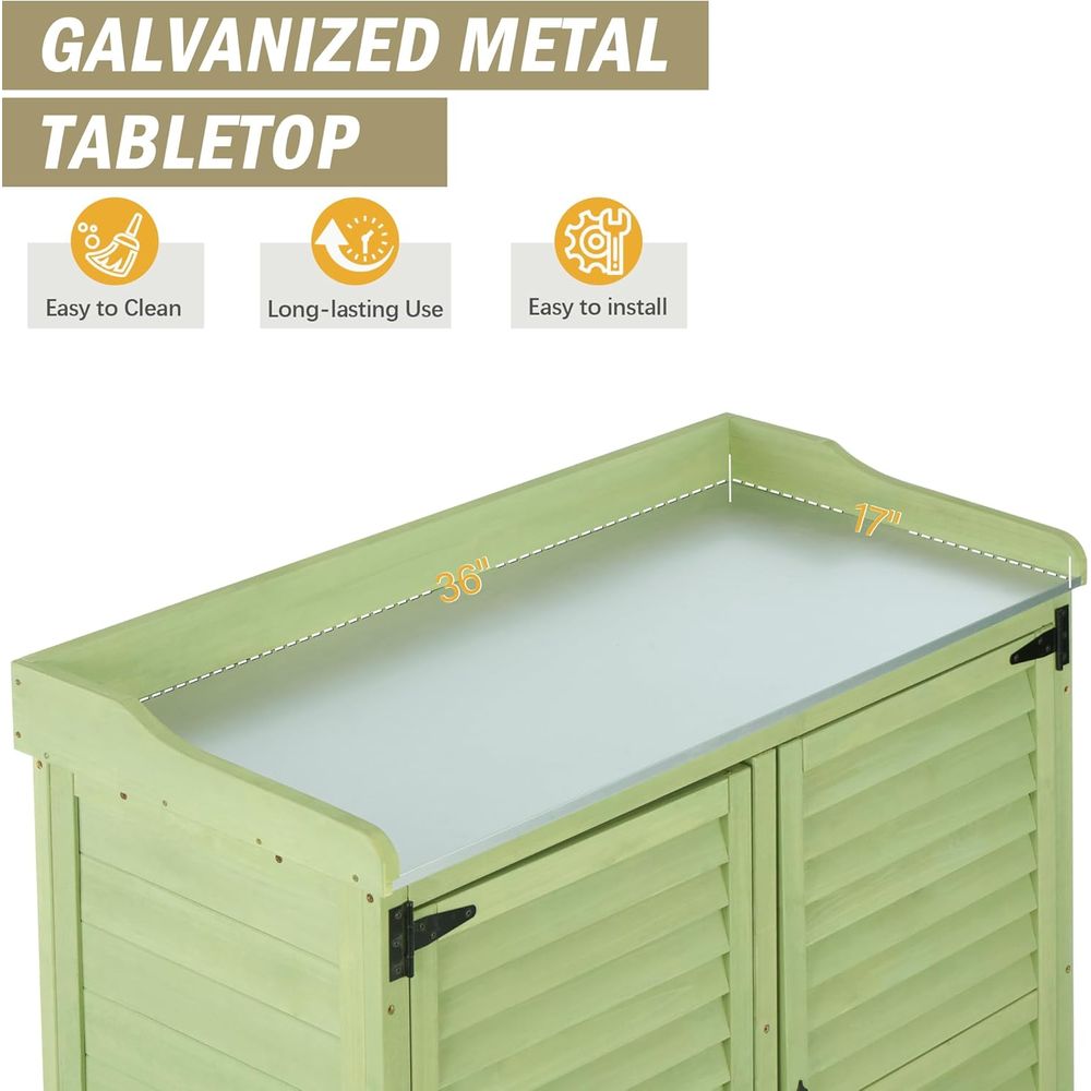 Buitenpotplantenbank met metal - Gardening Tools Toolstation recensie en prijs