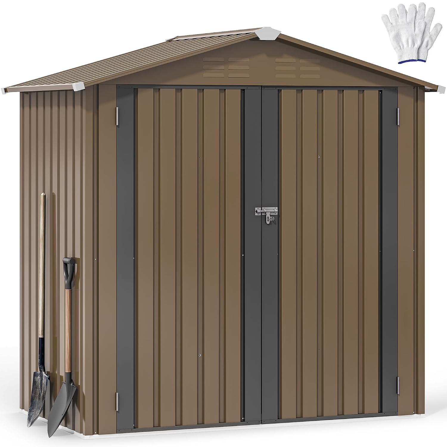 6x4ft Metalen Buitenberging, W - Gardening Tool recensie en prijs