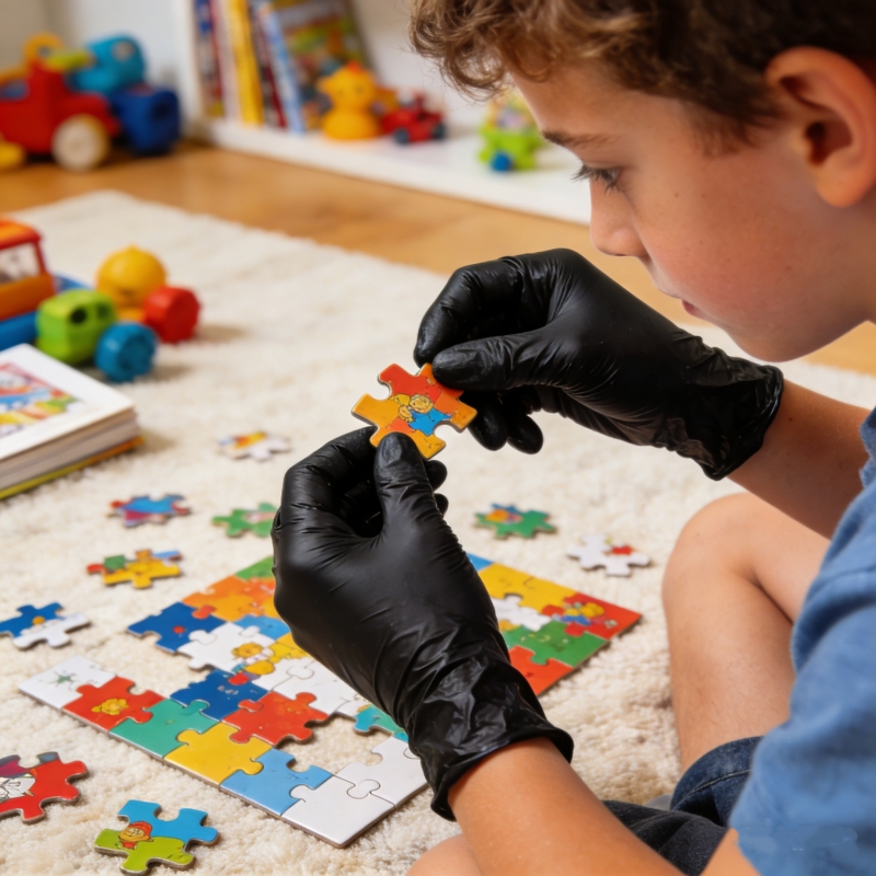 Kinderen Zwarte Nitril Wegwerp - Gardening Tools Gloves recensie en prijs